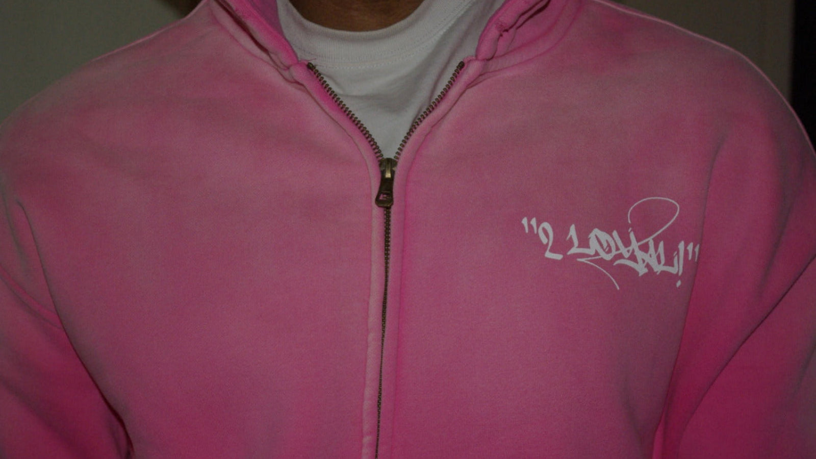 "2LOYAL!" PINK ZIPUP HOODIE