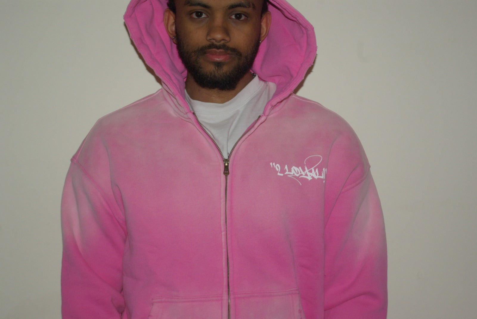 "2LOYAL!" PINK ZIPUP HOODIE