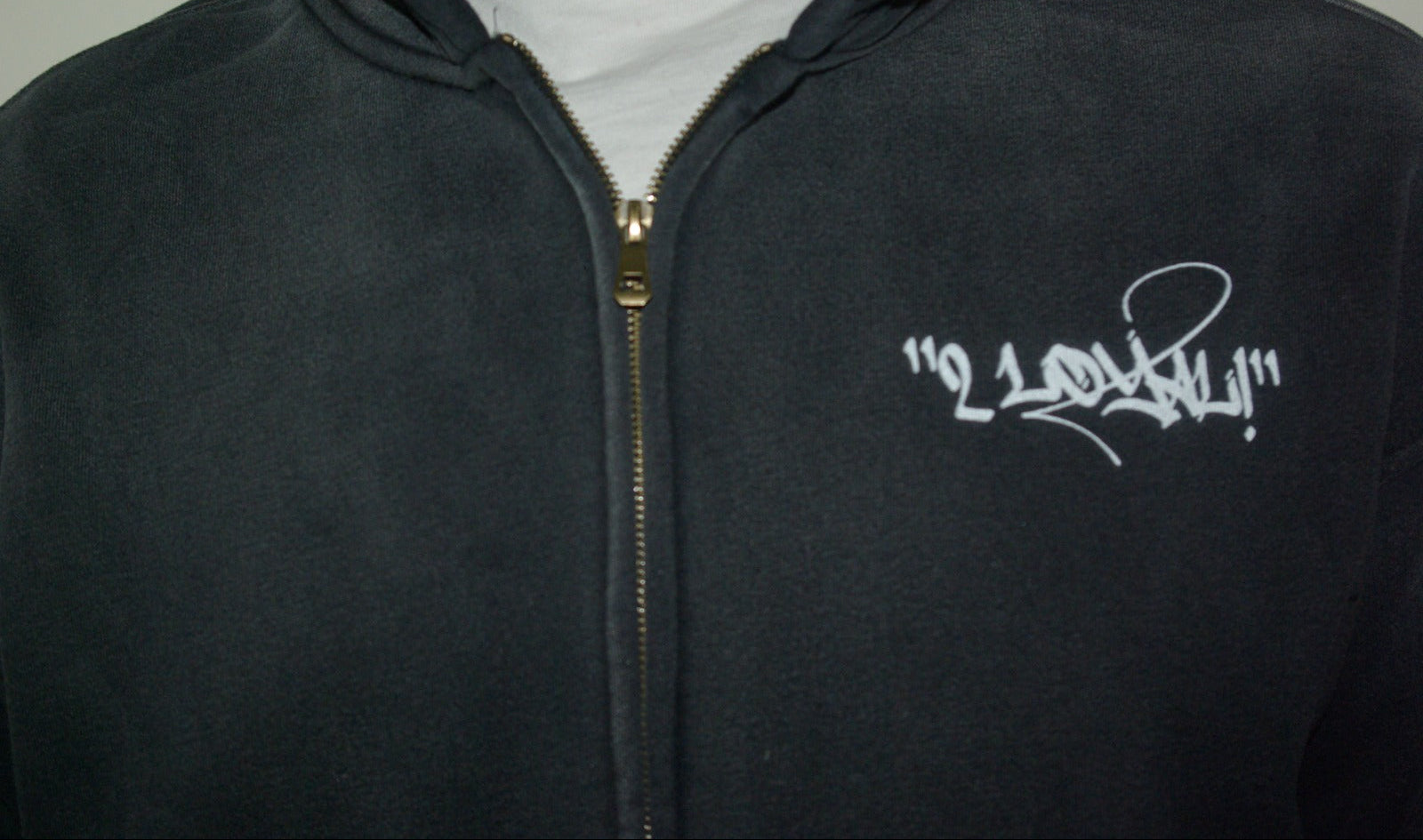 "2LOYAL!"  BLACK ZIPUP HOODIE